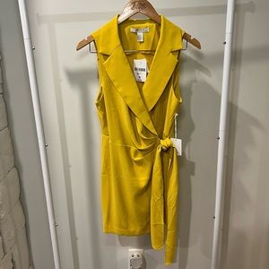 Mini Mustard Blazer Dress